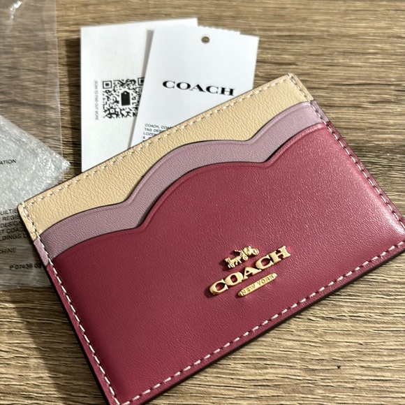 Coach Slim ID Card Case In Leather NWT - Picture 5 of 6
